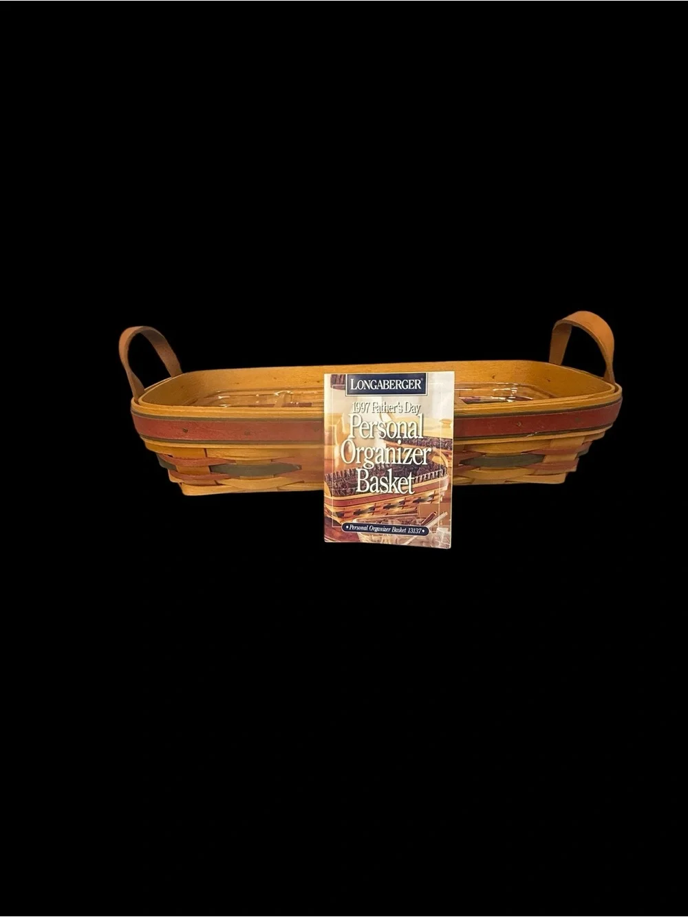 LONGABERGER FATHERS DAY Basket 1997 PERSONAL ORGANIZER- PROTECTOR/ LINER